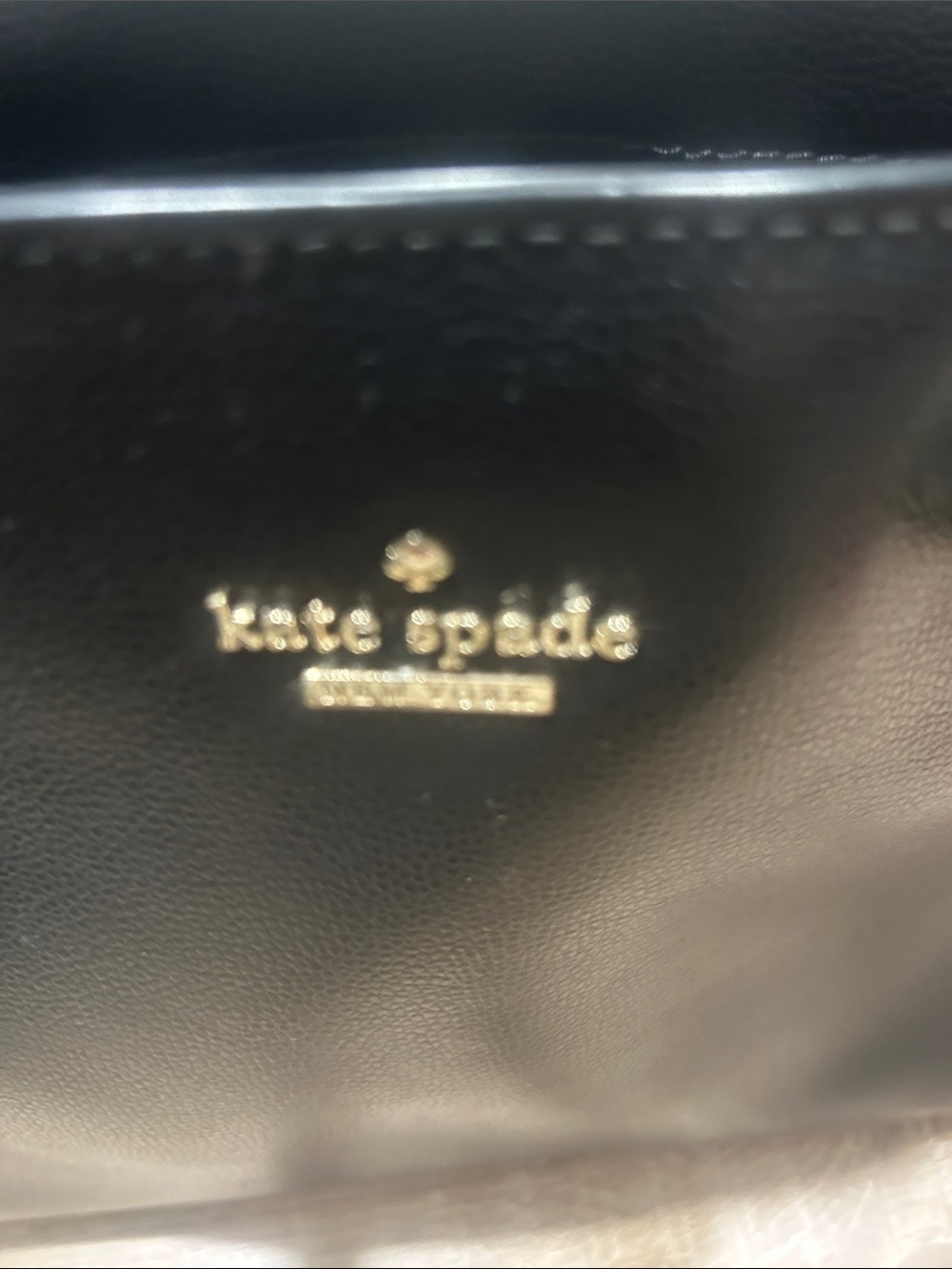 kate spade Black & Cream Structured Leather Satchel - Picture 6 of 8